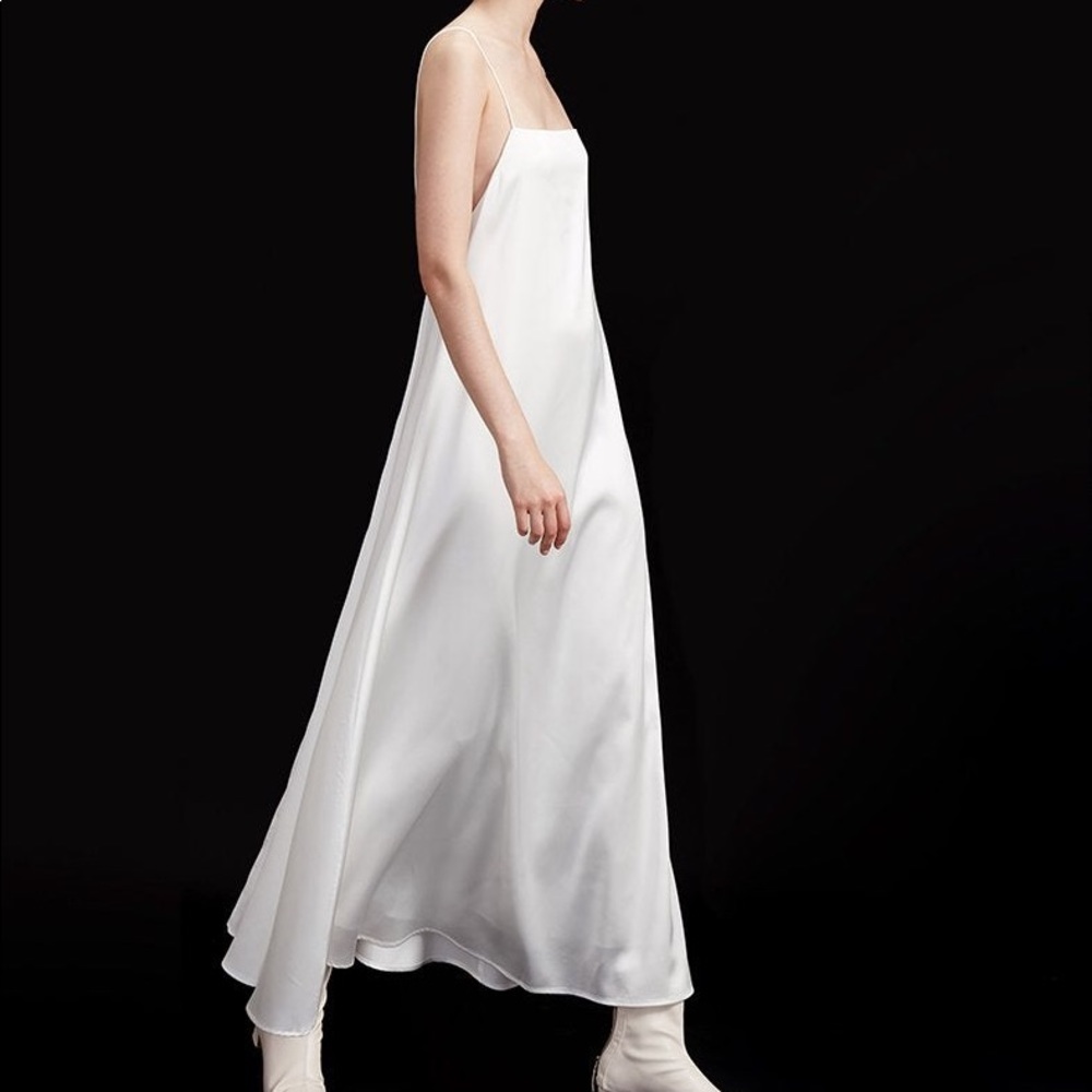 Simonett Midna Silky Satin Spaghetti Strap Dress M